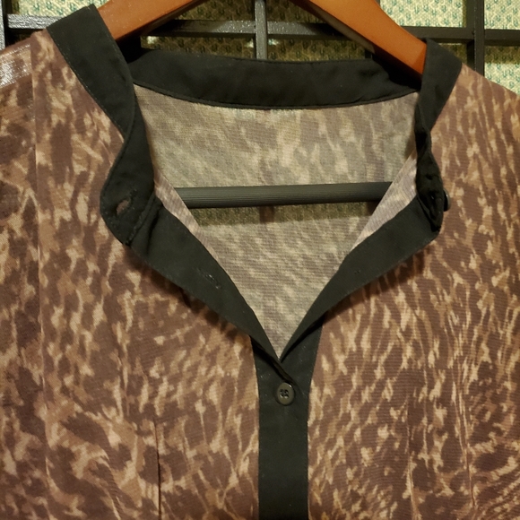 Leopard Print Sheer Top - Picture 6 of 7